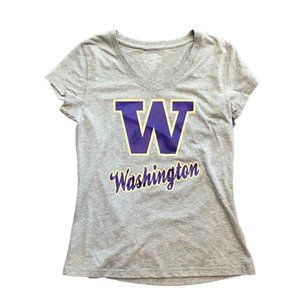 NWT Washington Huskies Colosseum Logo V-Neck Women's Shirt